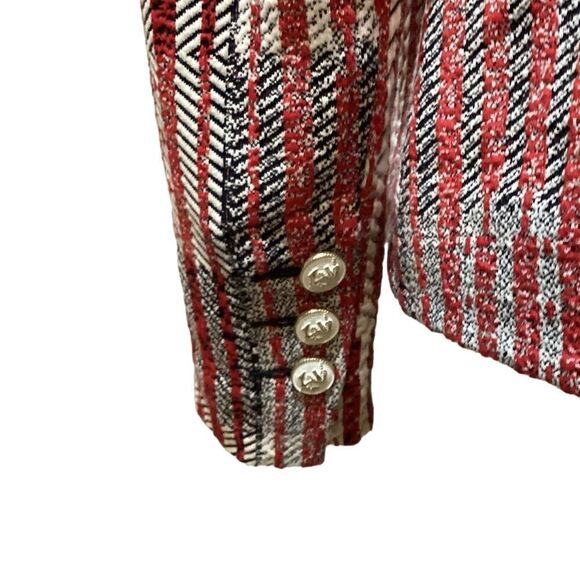 Cabi | Red Patchwork Blazer Jacket Style 6028 Small - Picture 9 of 13